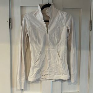 White define jacket 6 quarter zip